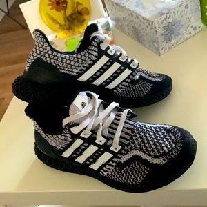 Adidas Ultra 4D 5.0 Running Shoes Cookies & Cream Black White